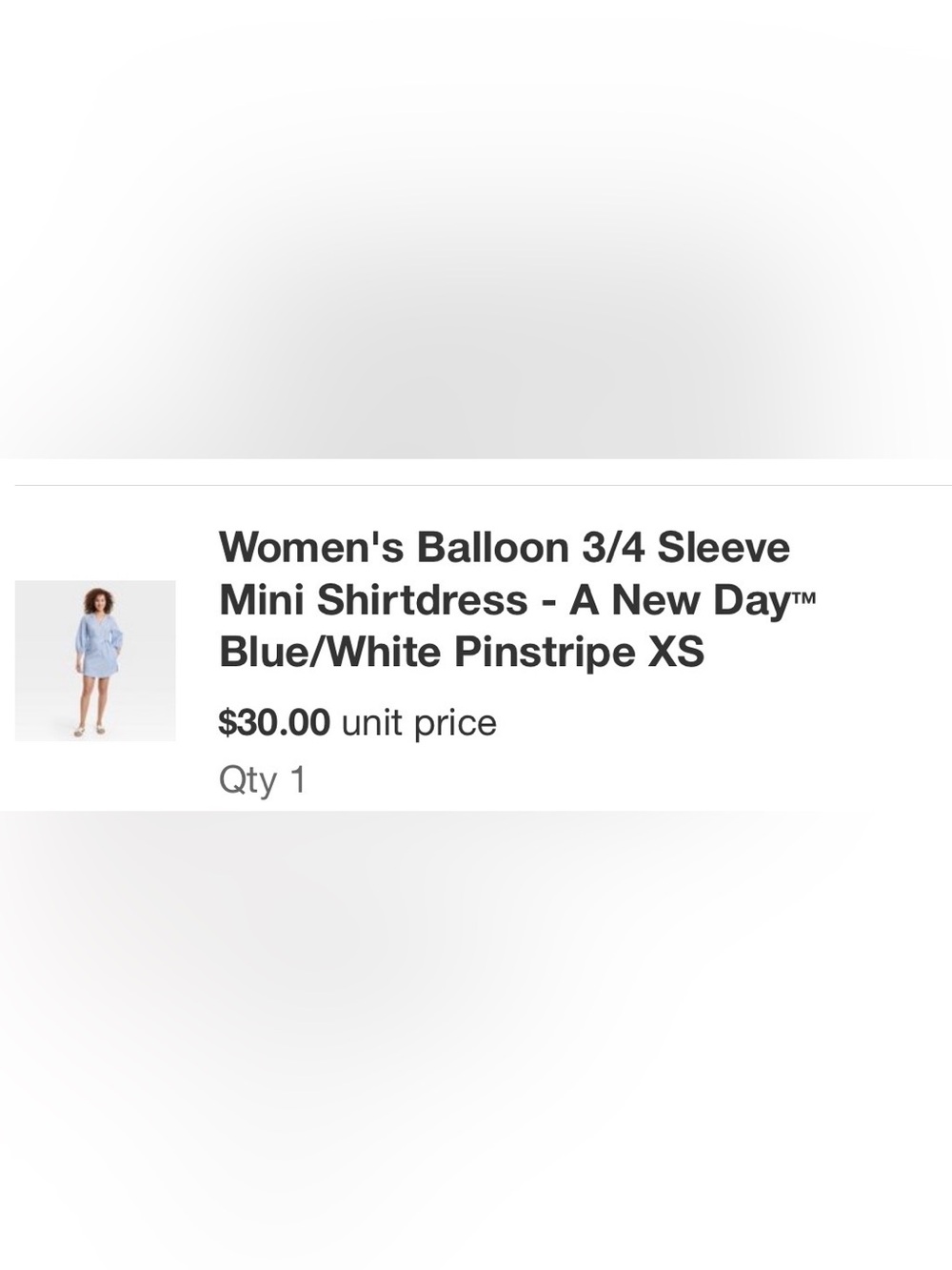Blue & white pinstripes dress - Picture 4 of 4